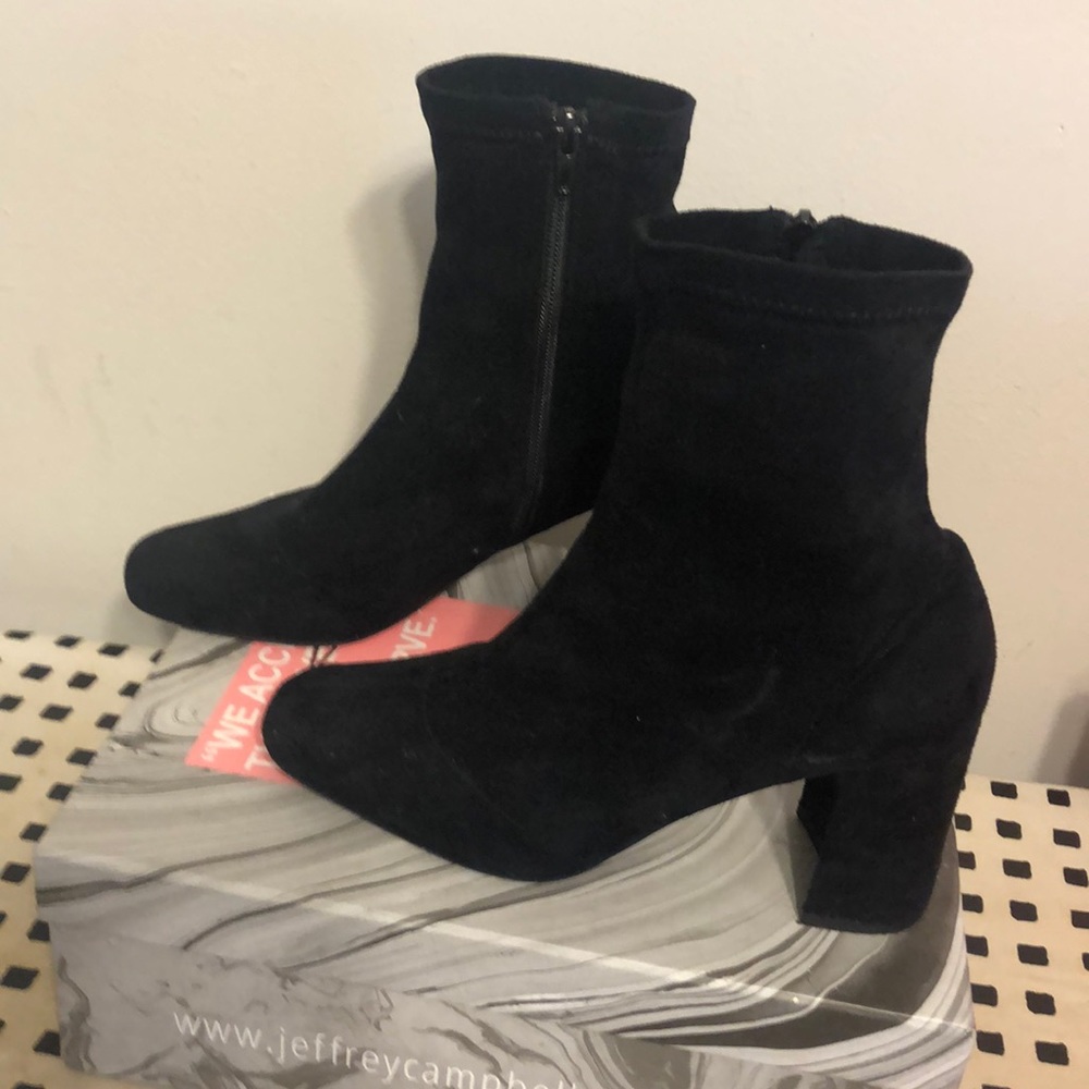 Black Suede Jeffrey Campbell Boots